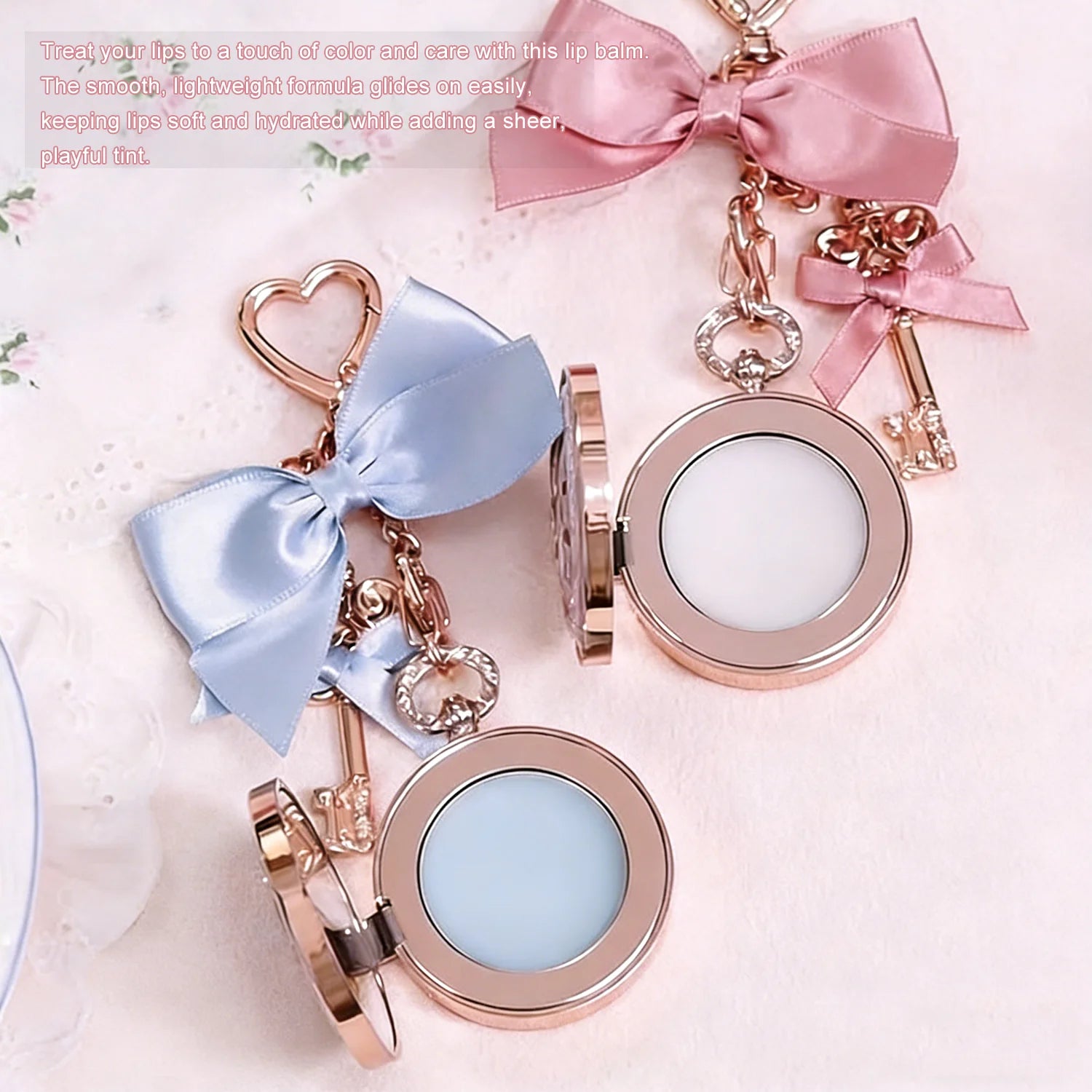 Vintage Pocket Watch Style Hydrating Lip Balm Charm - 2