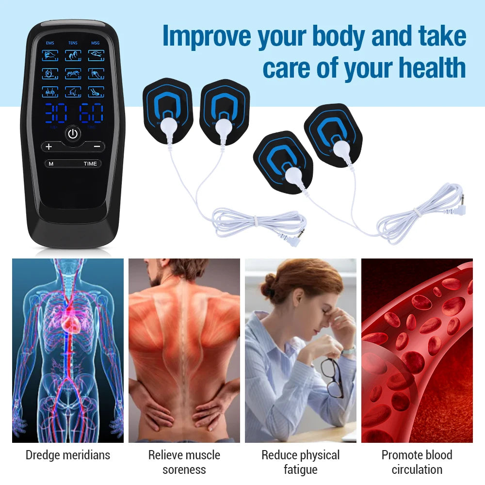 Portable TENS & EMS Muscle Stimulator for Pain Relief - 19
