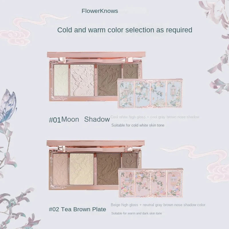 Sculpting & Highlighting Face Palette with Brush Set - 13