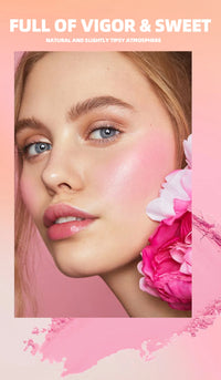 3D Embossed Powder Blush Palette for Radiant Cheeks