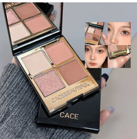 4-Color Versatile Eyeshadow Palette for Daily Makeup