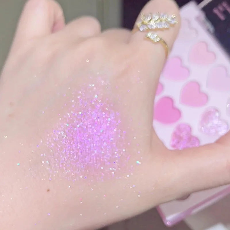 20-Color Heart-Shaped Eyeshadow Palette - 12