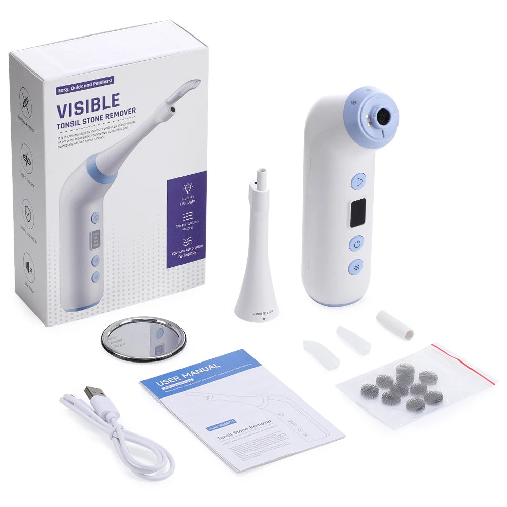HD Visual Tonsil Stone Remover Vacuum - 16