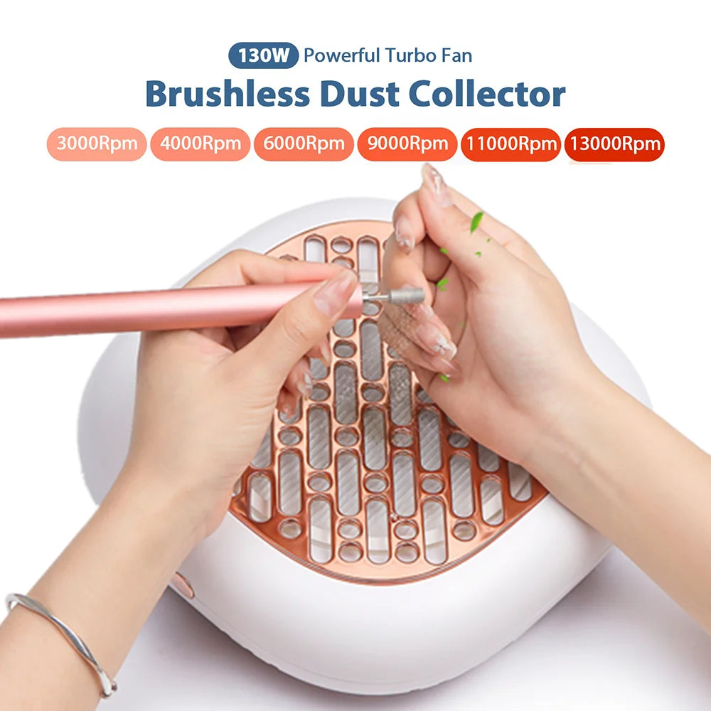 130W High-Power Brushless Nail Dust Collector - 1
