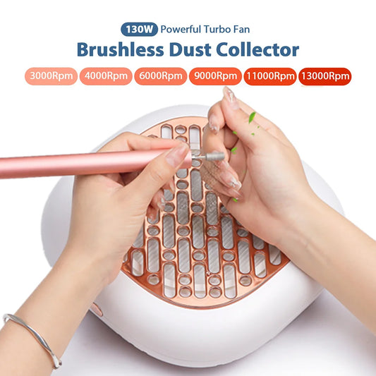 130W High-Power Brushless Nail Dust Collector