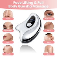 Electric Heated Gua Sha Facial Lifting and Massage Tool