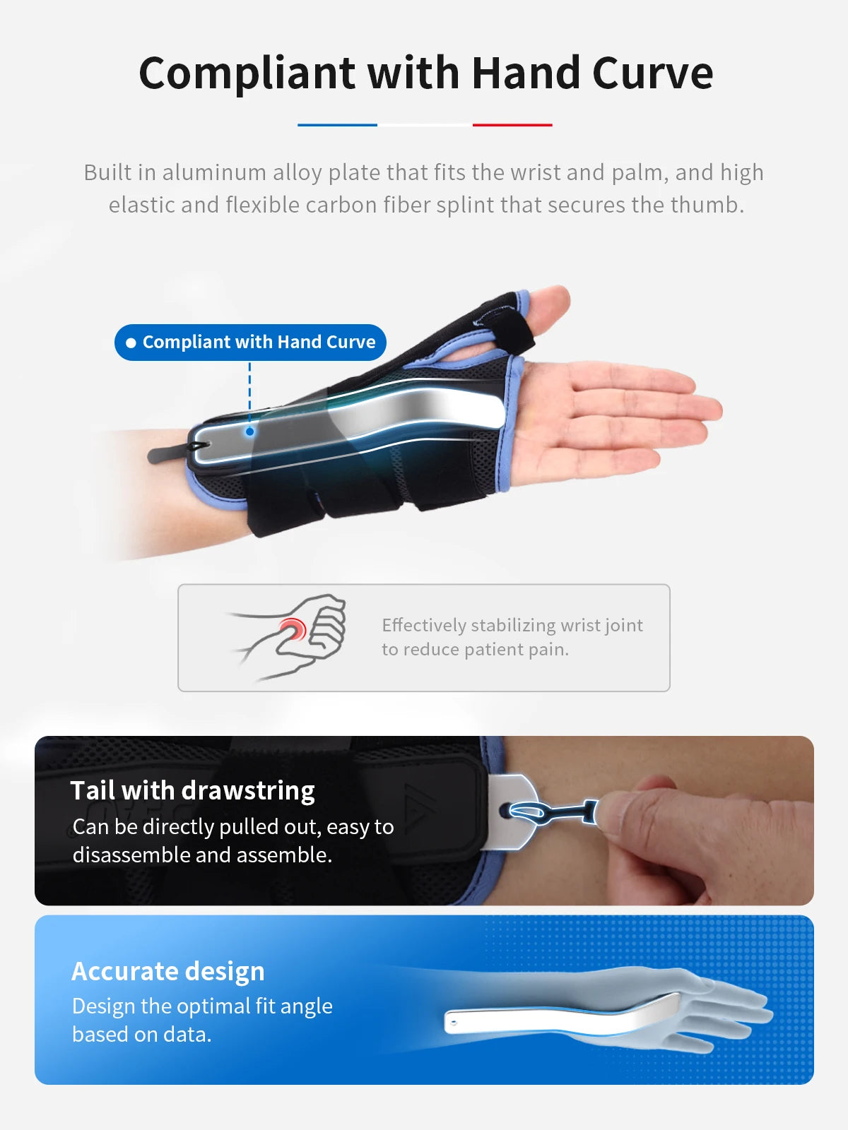Adjustable Wrist and Thumb Brace for Pain Relief and Recovery - 13