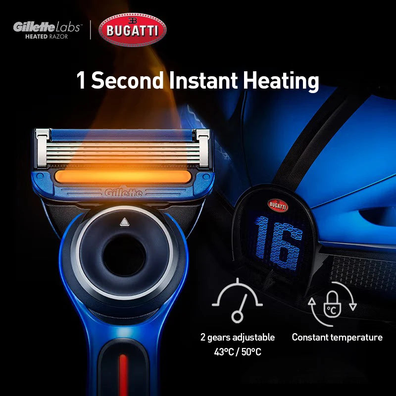 Premium Heated Shaving Razor with Magnetic Charging Stand - 3