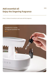 Raindrop Aromatherapy Humidifier with White Noise
