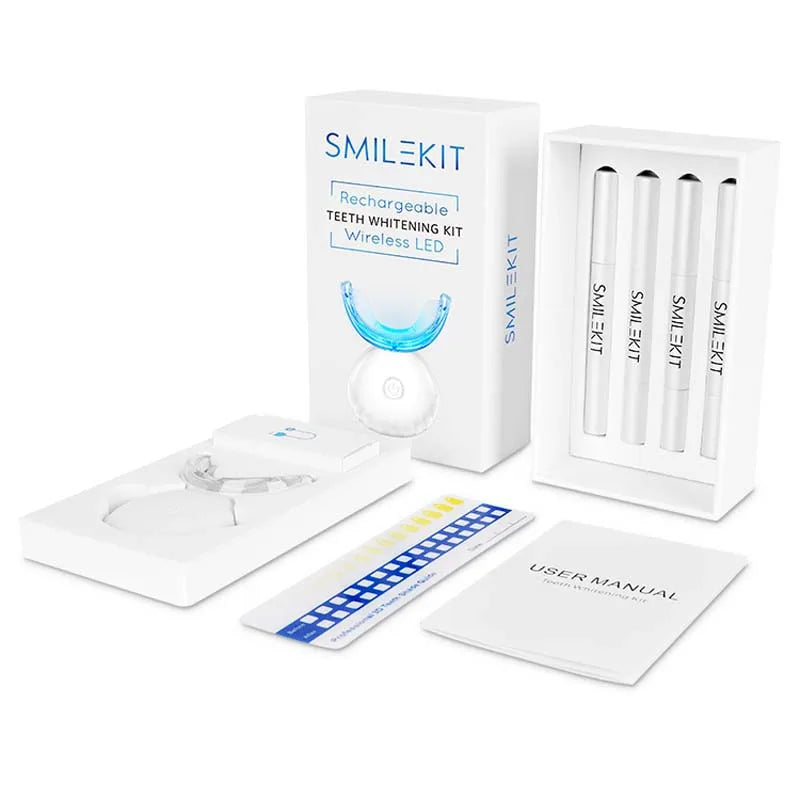 Wireless LED Teeth Whitening Kit - 8