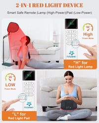 Red Light Therapy Floor Lamp for Pain Relief and Skin Care