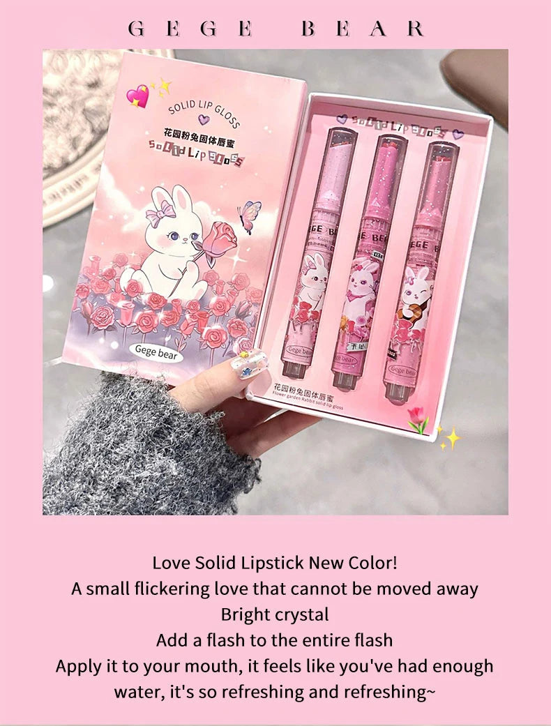 Hydrating Solid Bunny Lip Gloss for Glossy Shine - 11