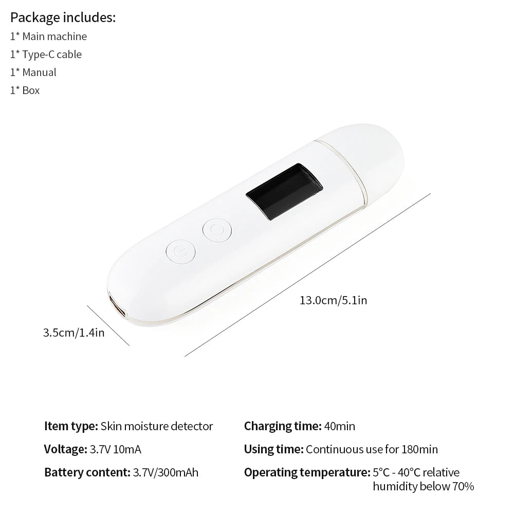 Digital Skin Moisture and Oil Content Analyzer - 17