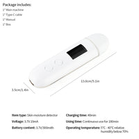 Digital Skin Moisture and Oil Content Analyzer