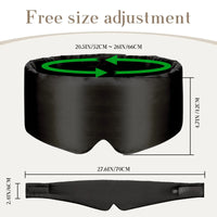 Silk Sleep Mask with Adjustable Strap for Deep Relaxation