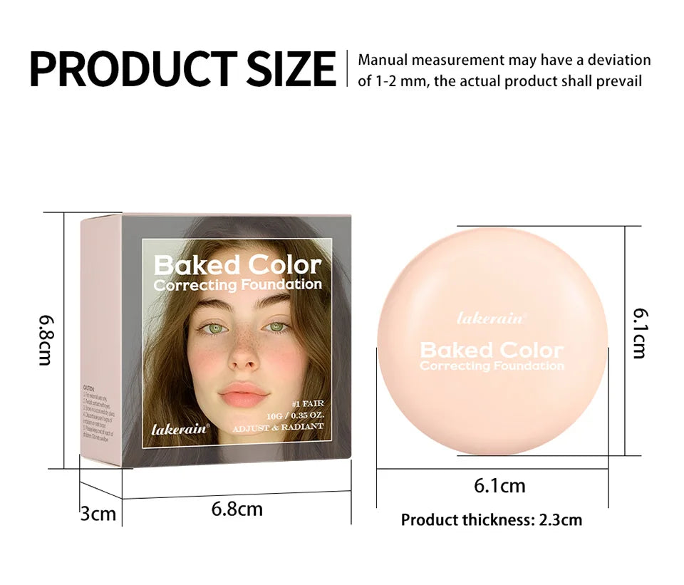 Baked Color Correcting Face Powder Foundation - 14