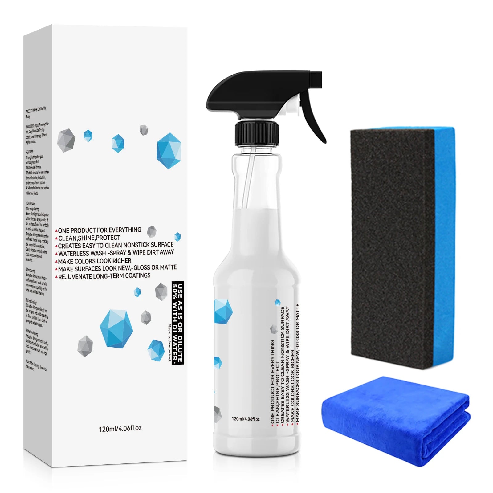 All-in-One Waterless Car Cleaning and Polishing Spray - 10