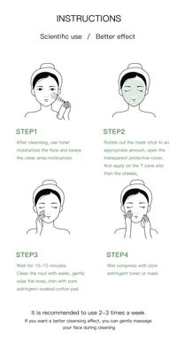 Green Tea Deep Cleansing Face Mask Stick