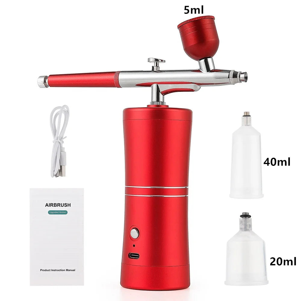 Portable Mini Airbrush Kit for Nail Art and Makeup - 85