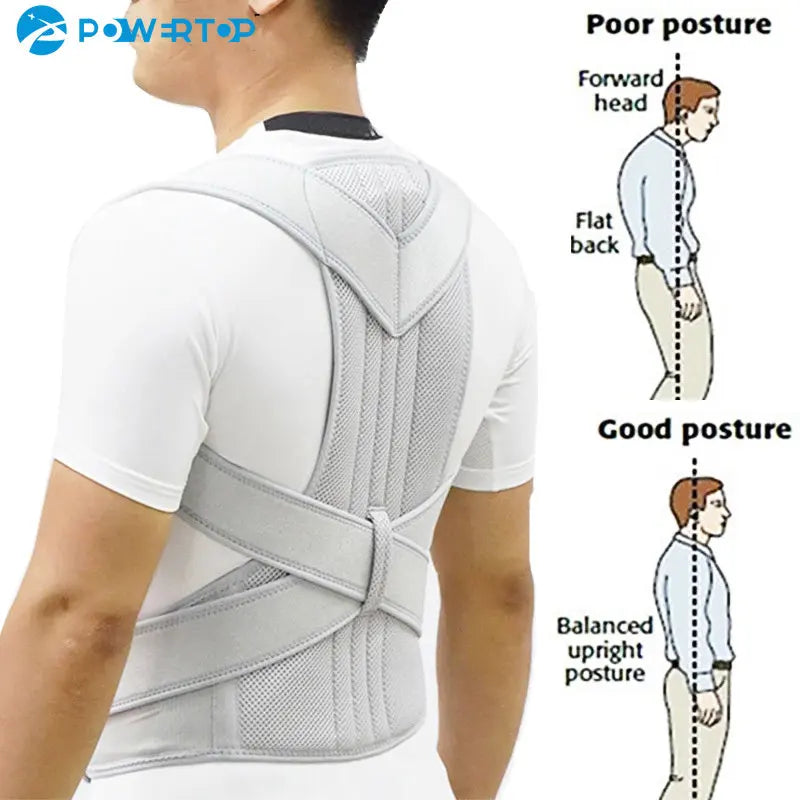 Adjustable Back Posture Corrector Brace for Pain Relief - 3
