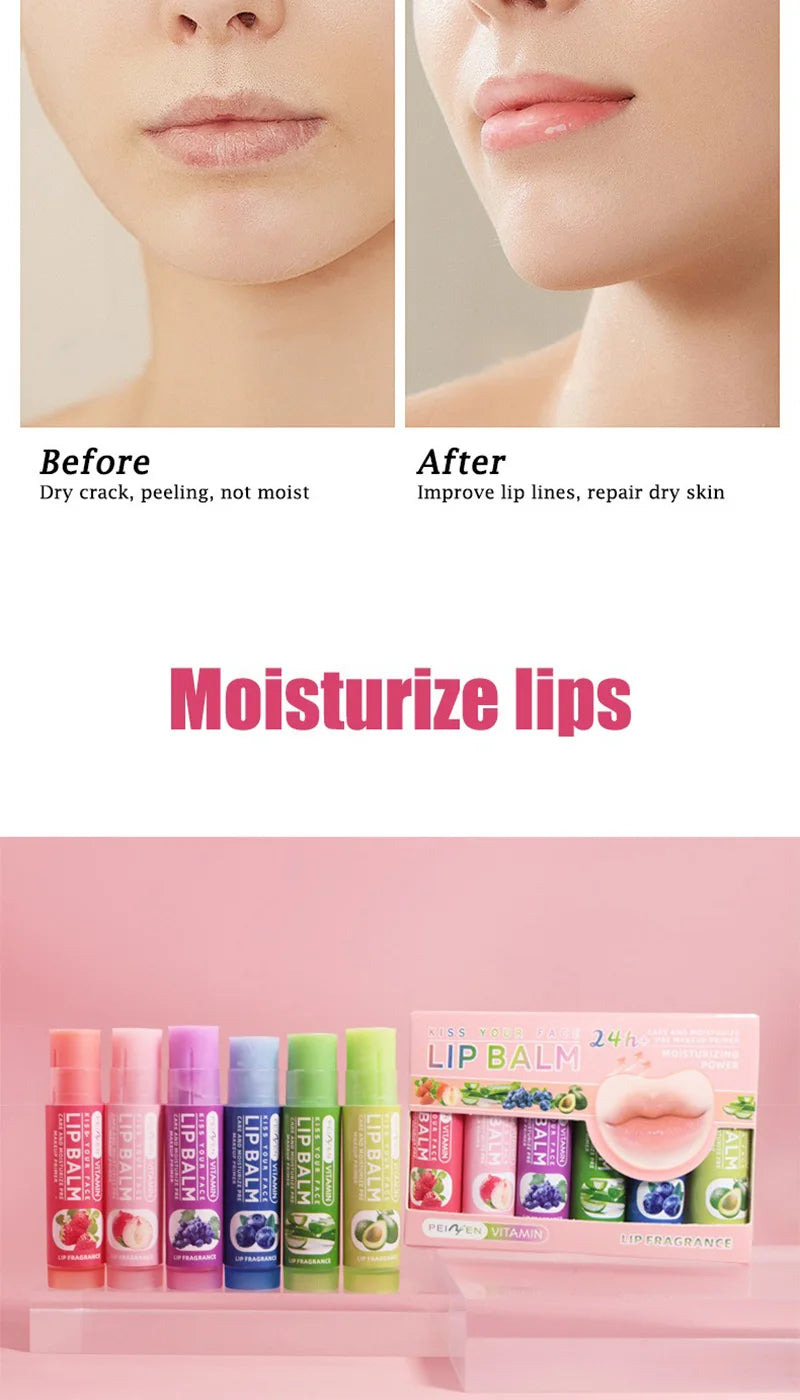 Fruit-Infused Hydrating Lip Balm Set - 11