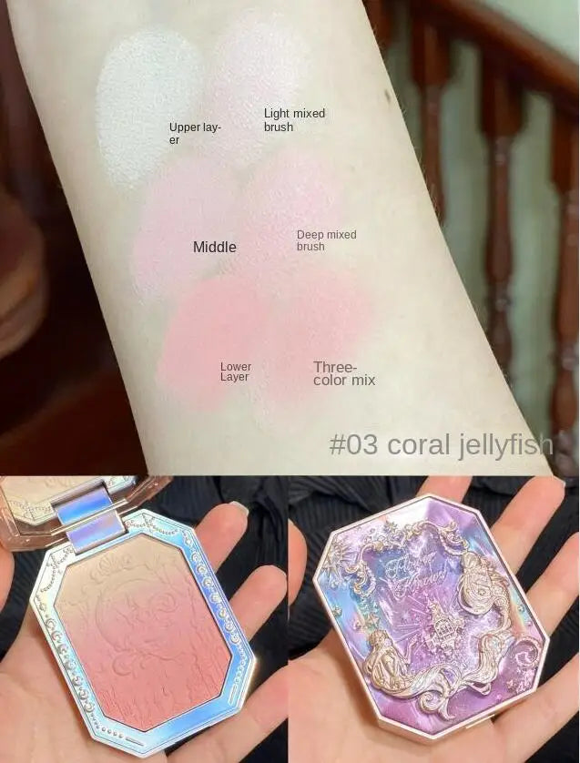Embossed Floral Matte Blush Palette - 49