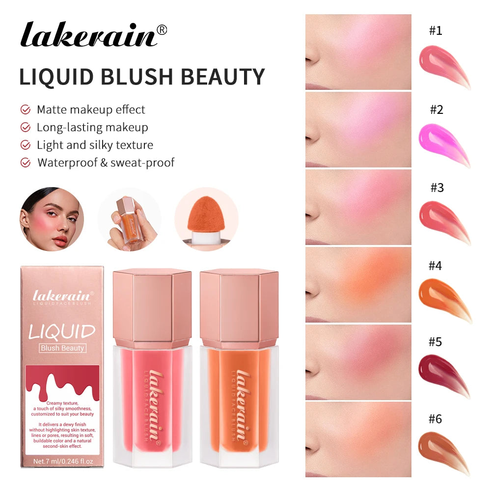 Long-Lasting Waterproof Liquid Matte Blush - 3