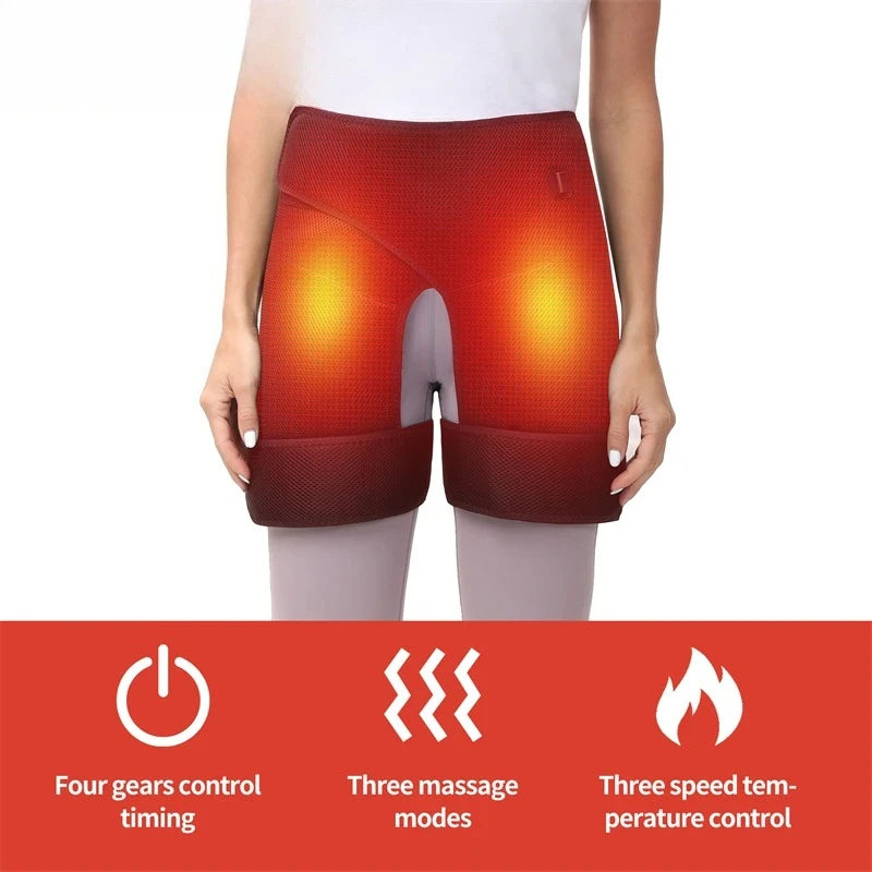 Heated Double Hip Support and Vibration Massager - 4