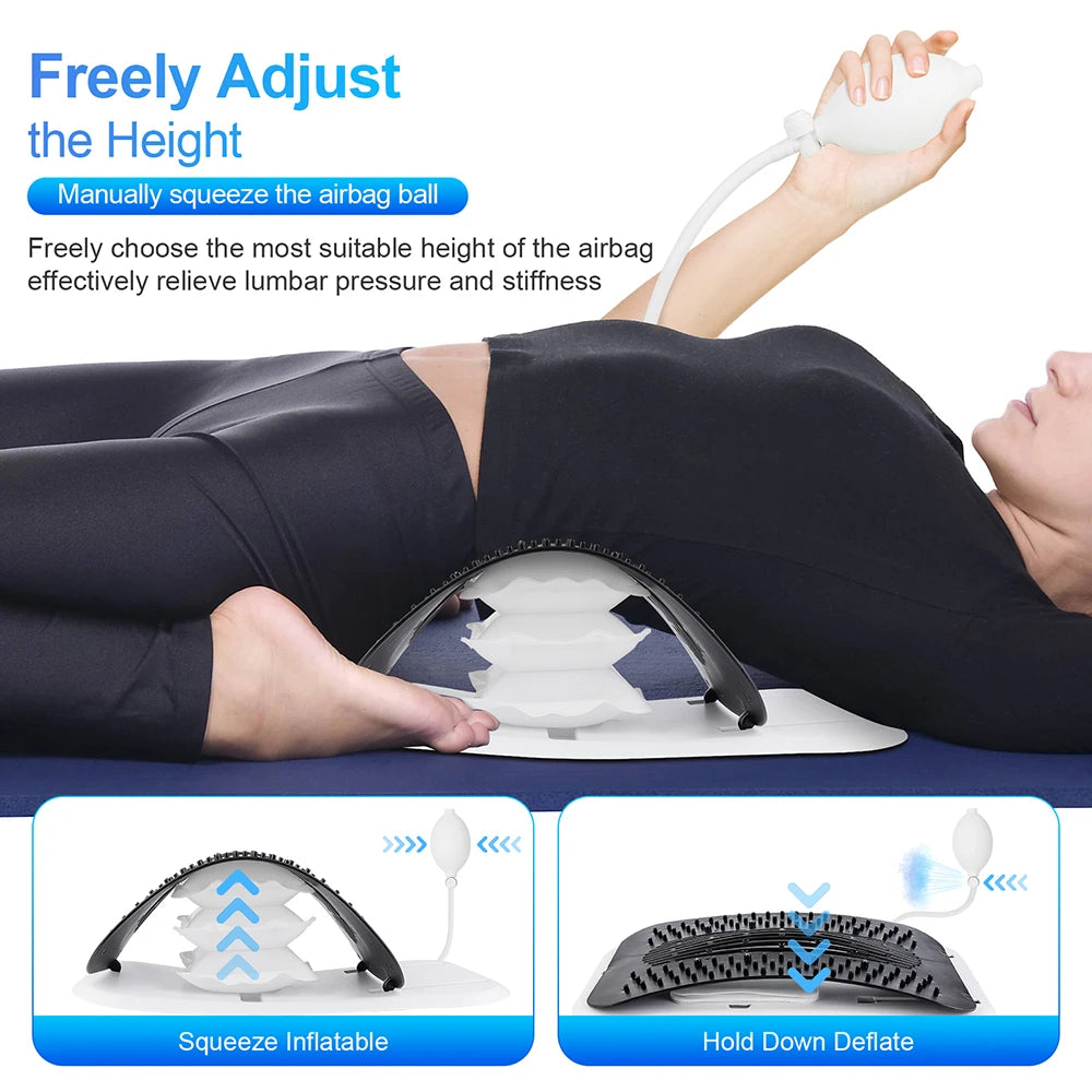 Adjustable Airbag Back Stretcher and Lumbar Support - 18
