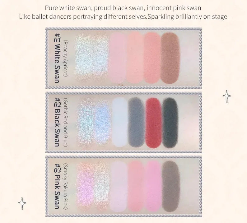 6-Color Eyeshadow and Makeup Palette Set - 23