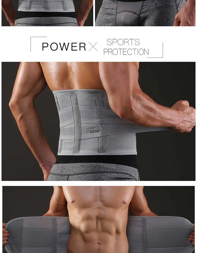 Adjustable Lumbar Support Belt for Back Pain and Fitness - 16
