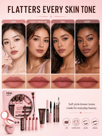 9-Piece All-in-One Professional Makeup Beauty Gift Set