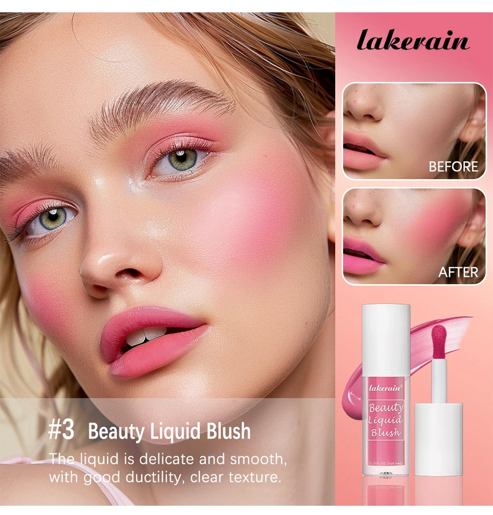 Long-Lasting Waterproof Liquid Cheek Blush - 9
