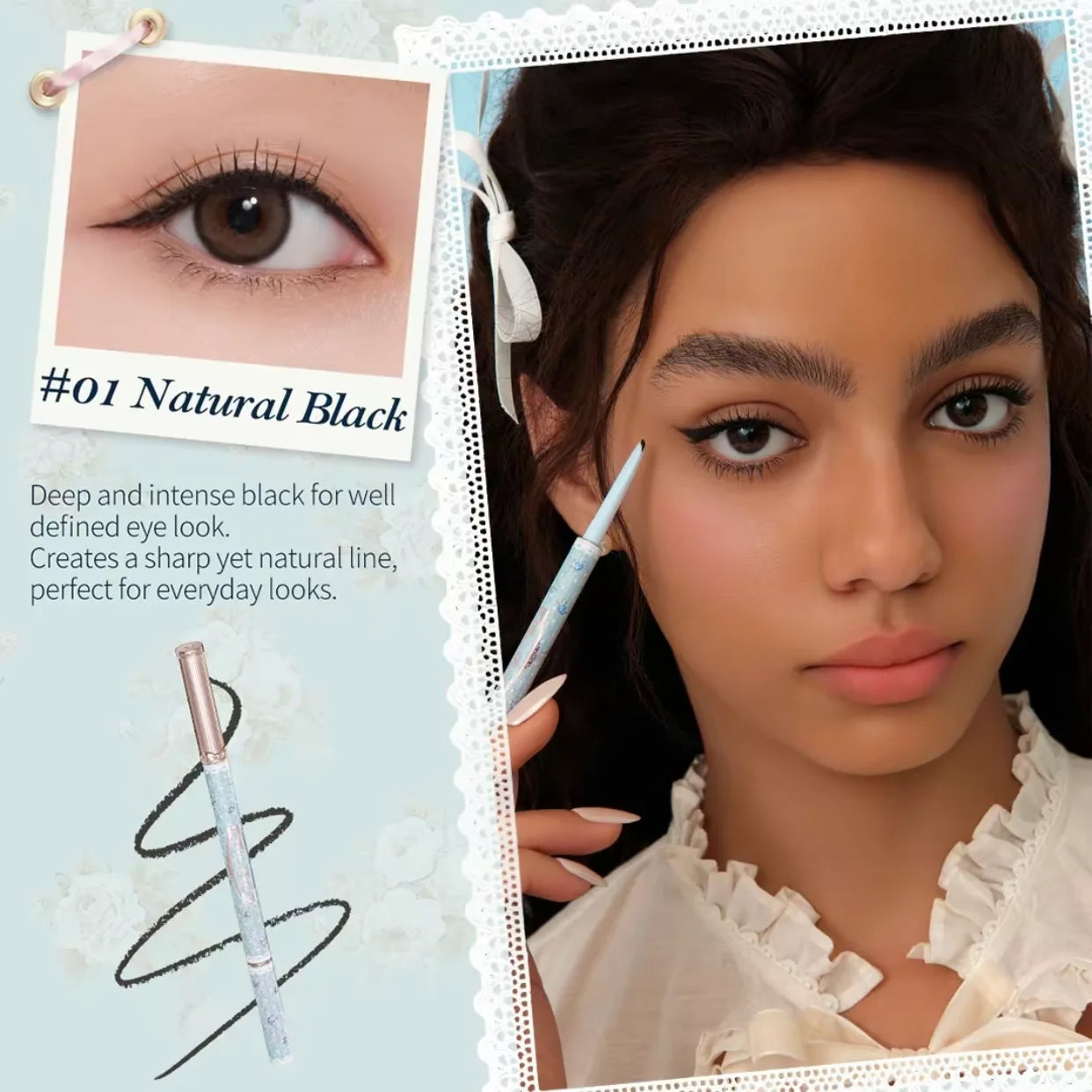 Waterproof Smudge-Proof Gel Eyeliner Pencil - 9