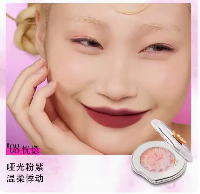 Emotional Shimmer Pressed Powder Blush for Natural Radiant Glow - 30