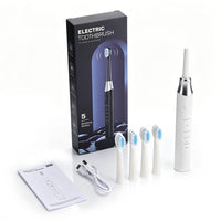 Sonic Electric Toothbrush with 5 Cleaning Modes and 4 Brush Heads
