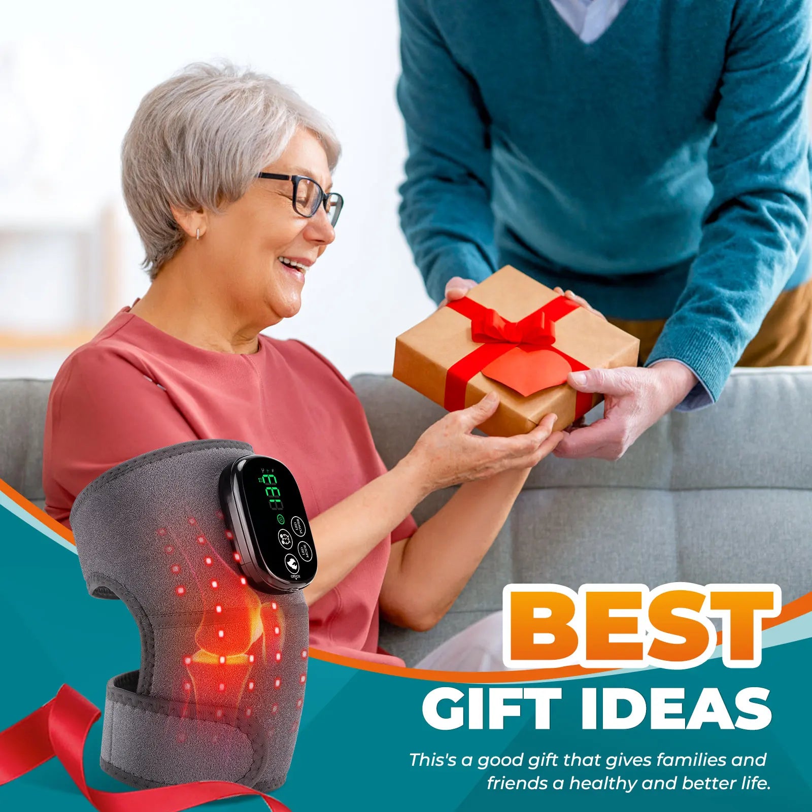 3-in-1 LED Infrared Light Therapy Joint Heating Wrap - 13