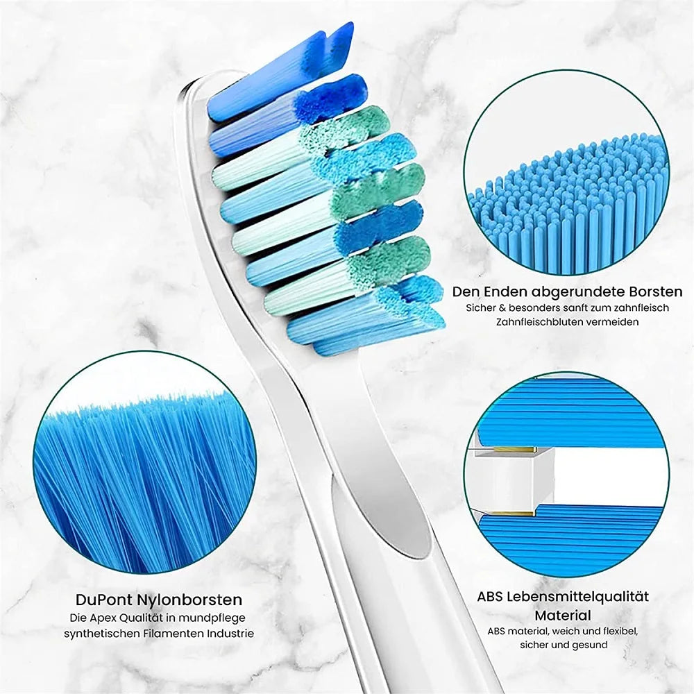Replacement Sonic Electric Toothbrush Heads - 10 Pack - 4