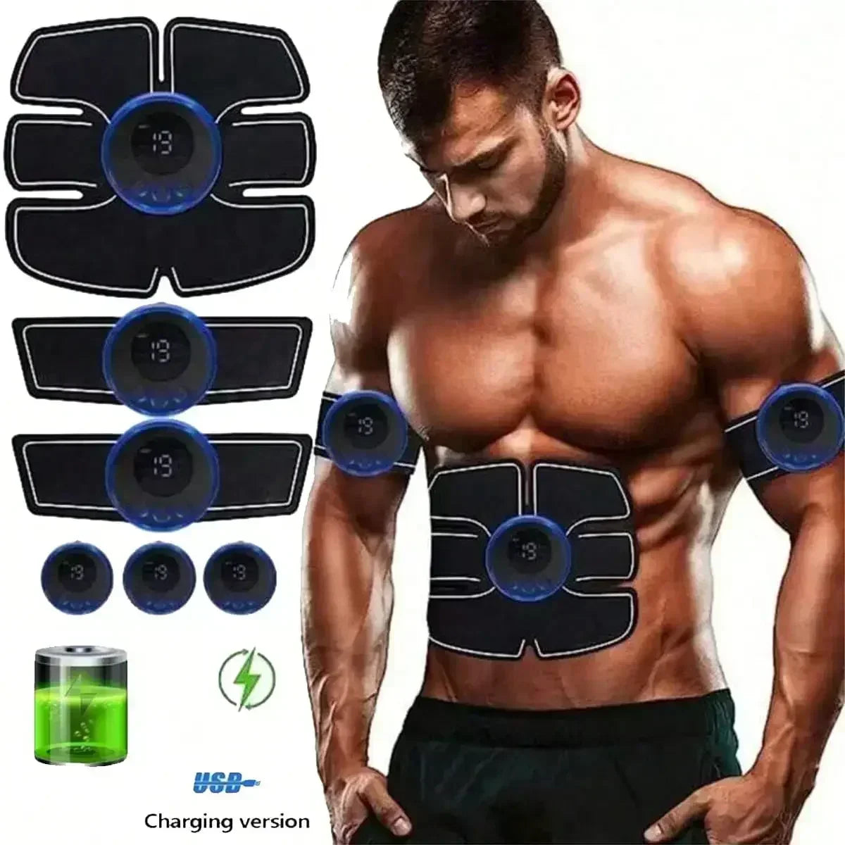 Wireless Rechargeable EMS Muscle Stimulator Toner
