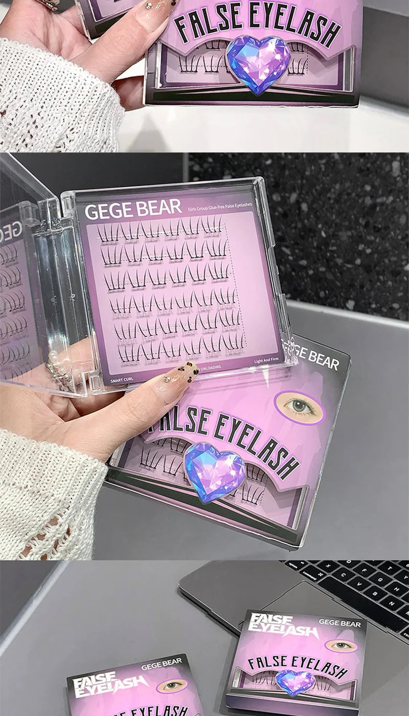 Glue-Free K-Pop Style DIY False Eyelashes - 14