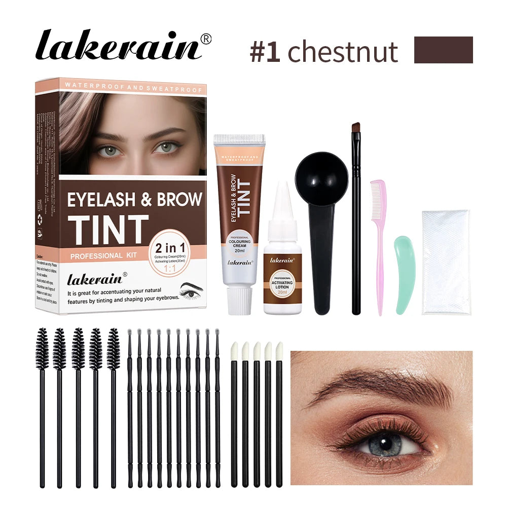 Professional Eyelash and Eyebrow Tinting Kit for Natural Definition - 21