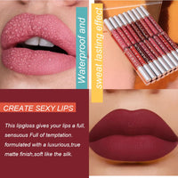 Matte Liquid Lipstick and Lip Gloss Collection Set