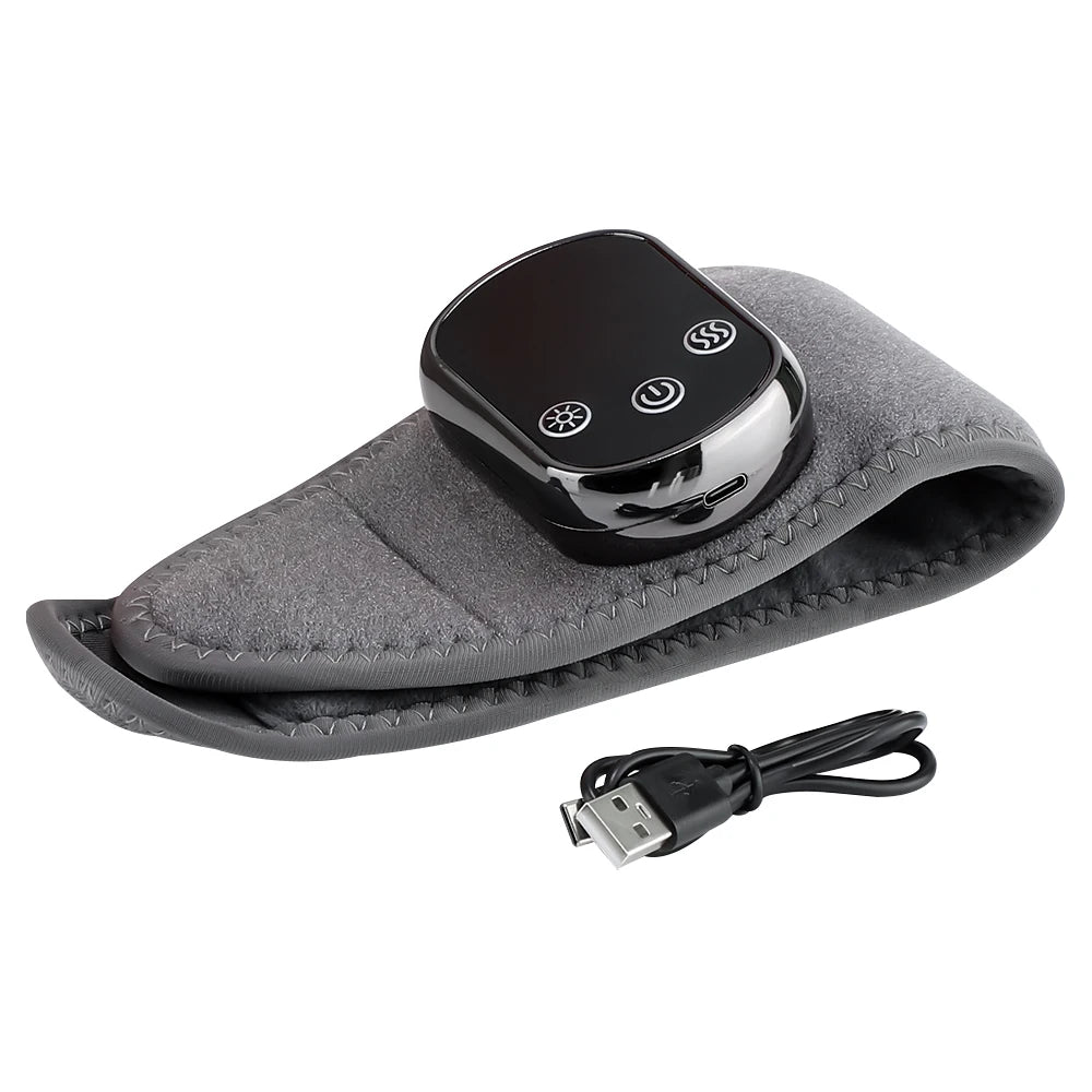 Heated Vibration Ankle Massager Brace for Pain Relief - 28