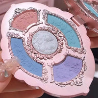 5-Color Pressed Glitter Eyeshadow Palette