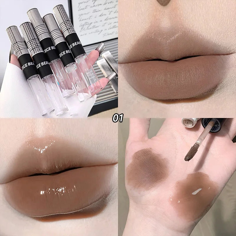 Dual-Ended Water-Matte Lip Tint and Gloss - 23