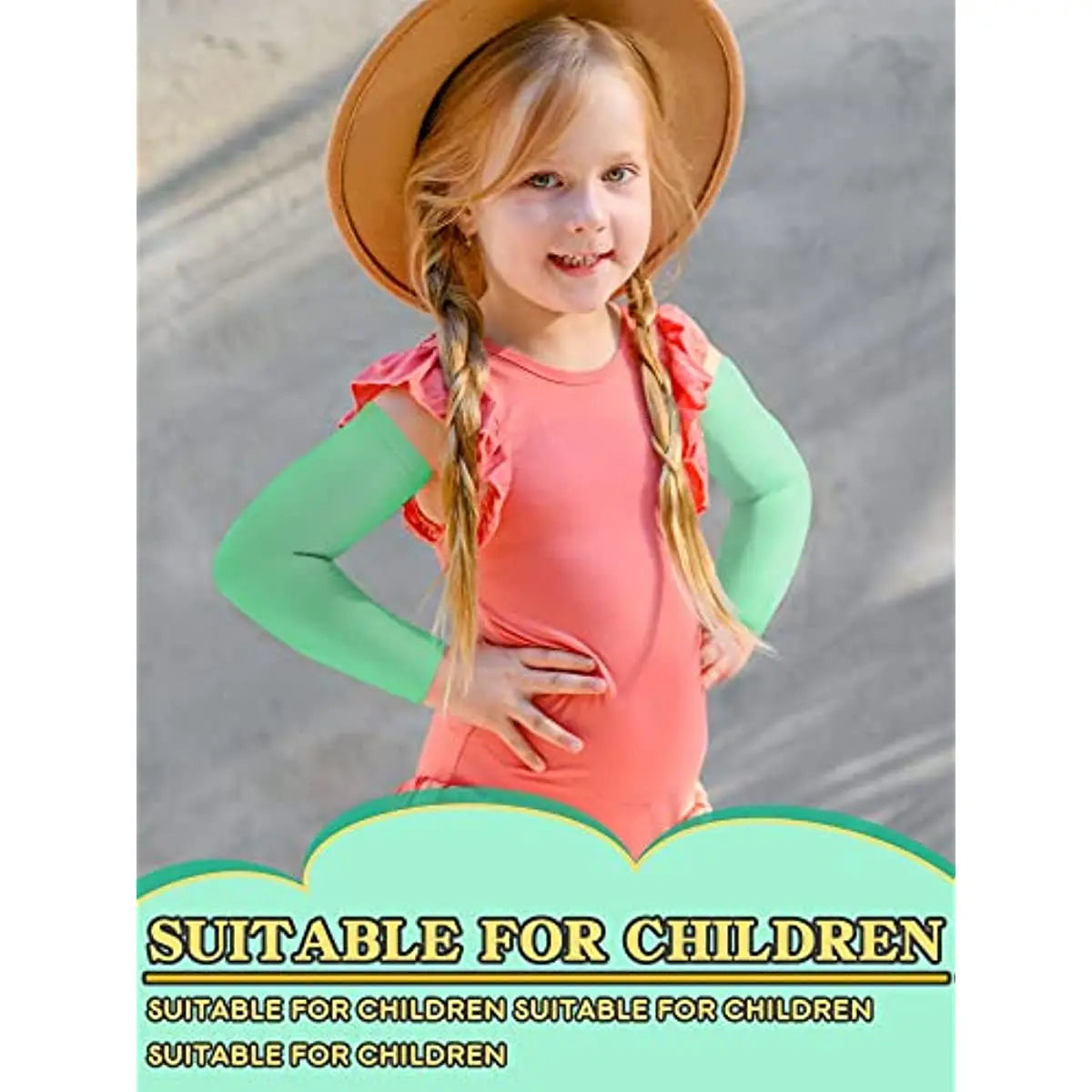 Kids UV Sun Protection Cooling Arm Sleeves - 17
