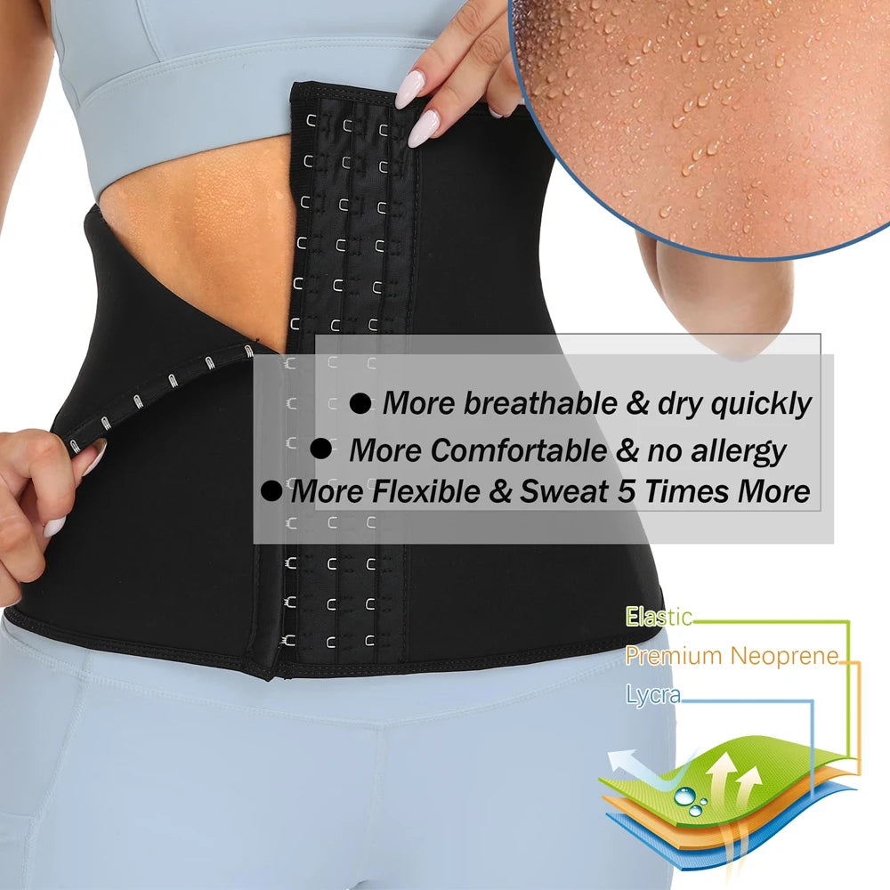 Sauna Sweat Waist Trainer and Tummy Slimming Belt - 10