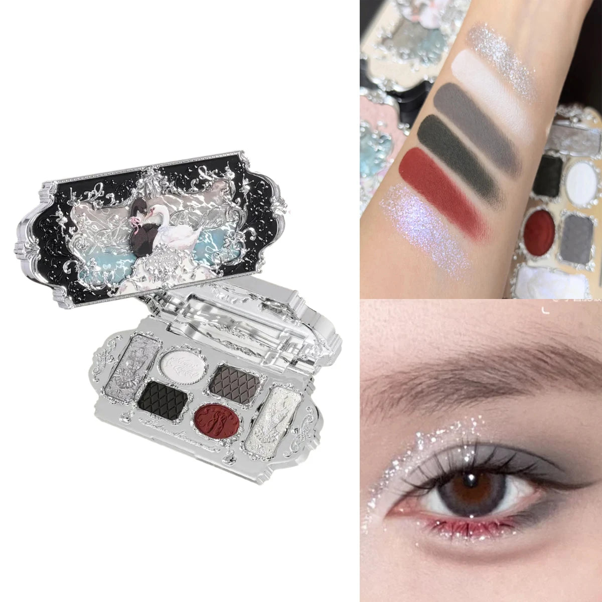 6-Color Swan Ballet Eyeshadow Palette - 9
