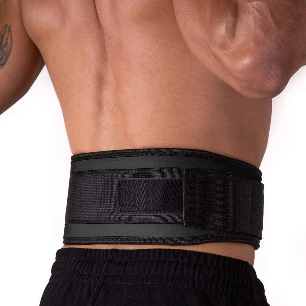 Self-Locking Weight Lifting Belt for Stability and Support - 4