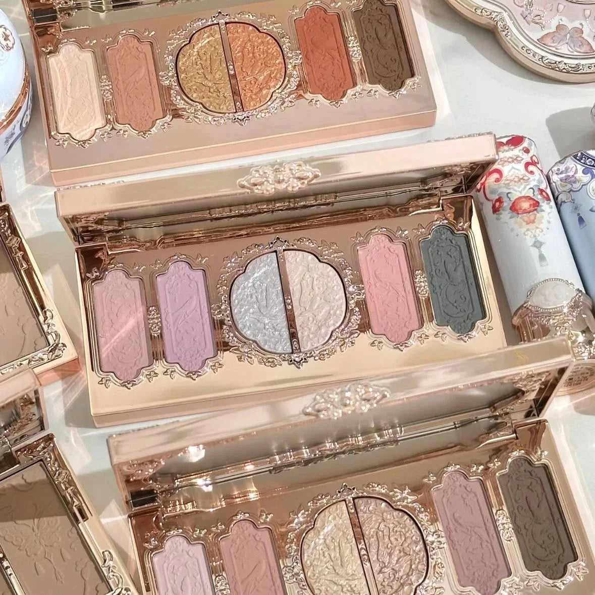 6-Color Butterfly Embossed Eyeshadow Palette